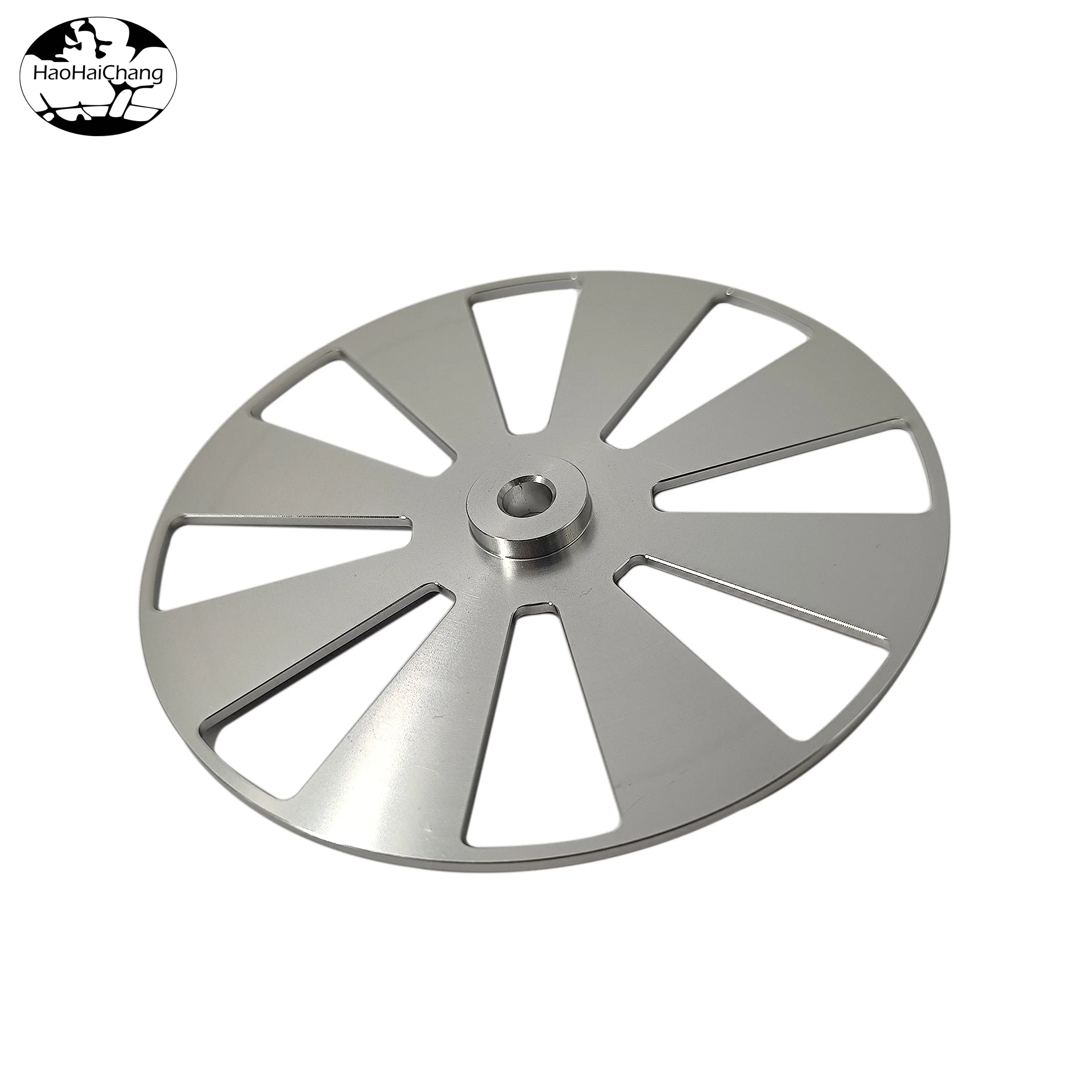 HHC-0759ไม่ได้มาตรฐาน CNC Machining Precision aluminium Alloy HUB-shaped Small Roller Circular FLANGE