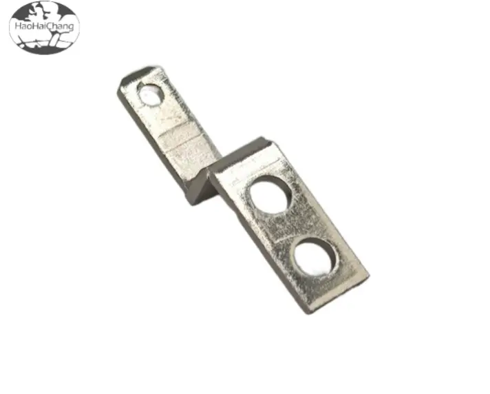 HHC-95 OEM Precision Hardware Z-shaped copper NICKEL-Plated Terminal Piece plug-in welding Piece Terminal BLOCK